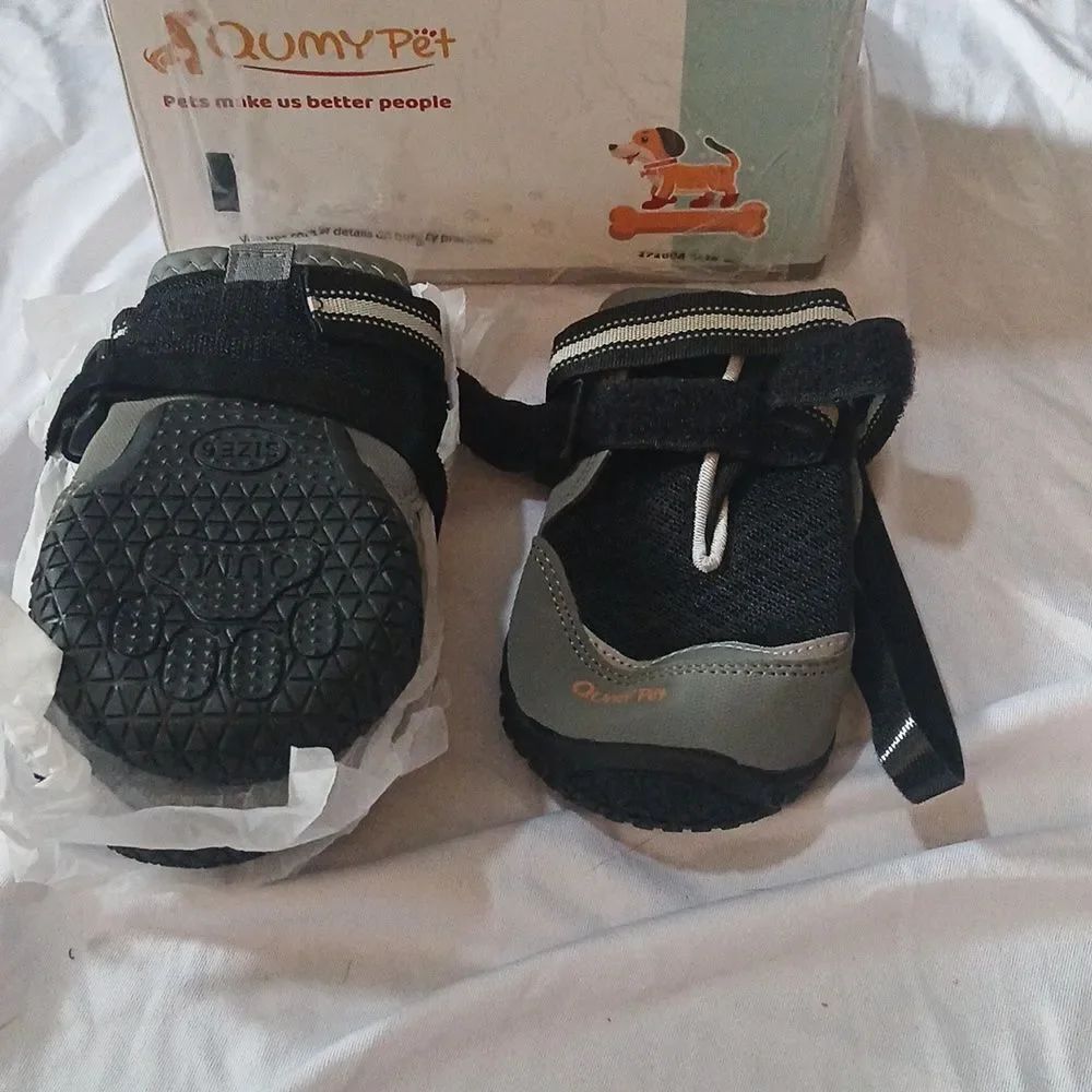 4PCS Dog Shoes for Hot Pavement,  Boots & Paw Protectors Sz 6 NEW